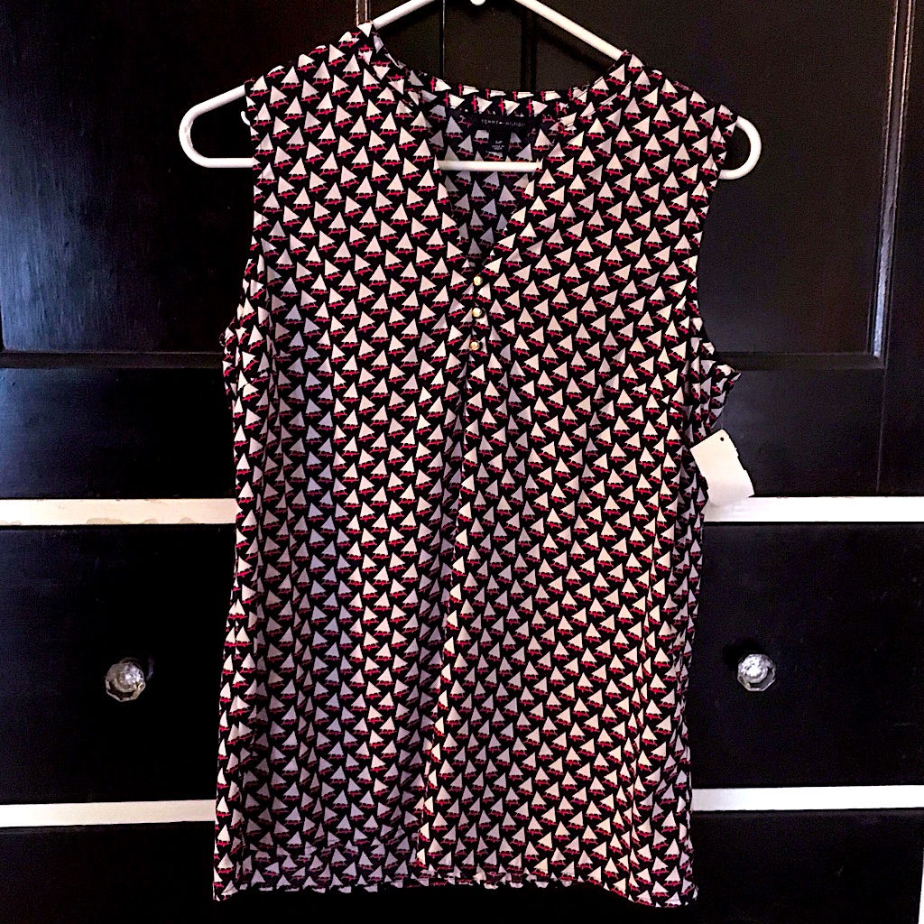 Sail Boat Sleeveless Shirt